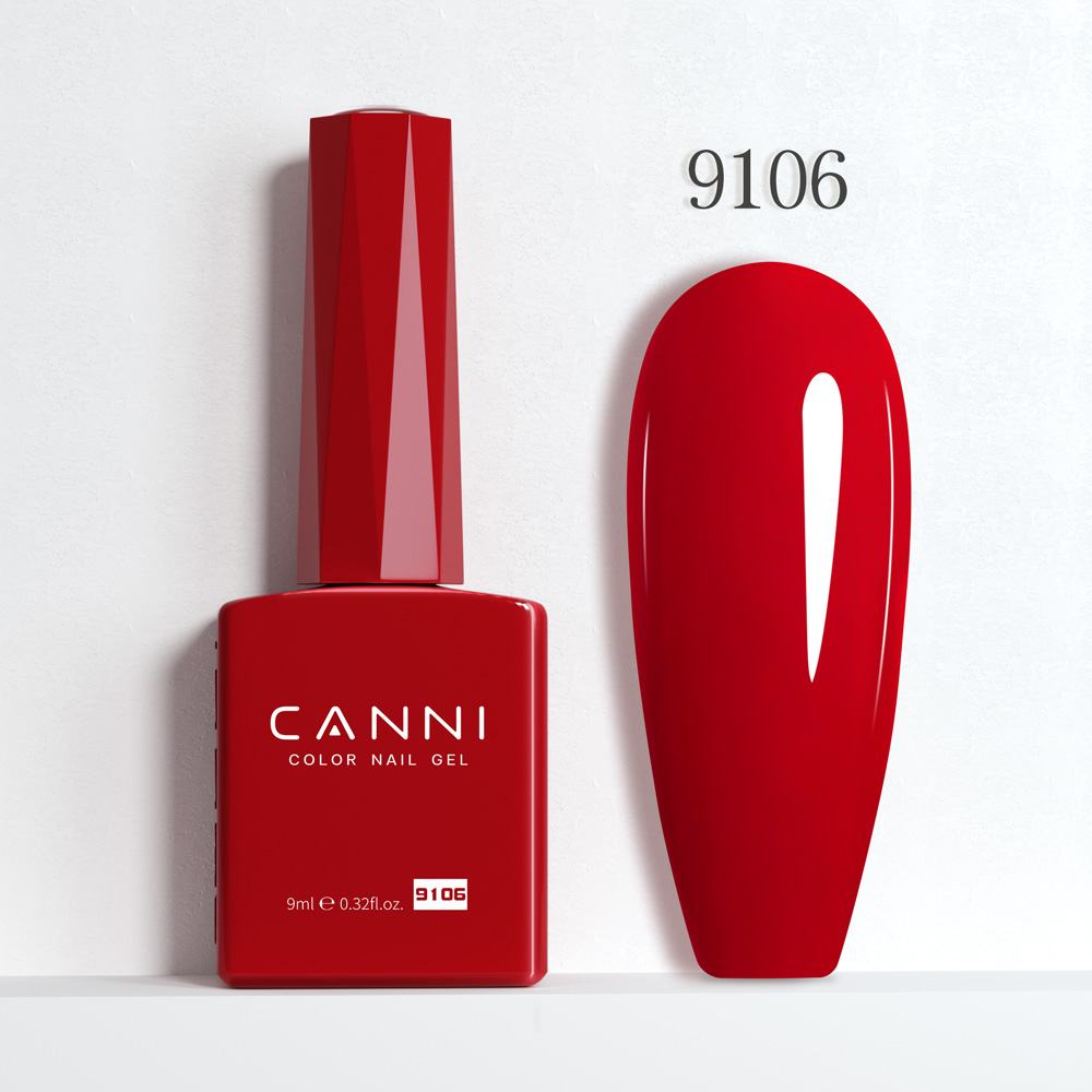 Canni Ημιμόνιμο Βερνίκι Νυχιών Maroon 9106 Hema Free 9ml