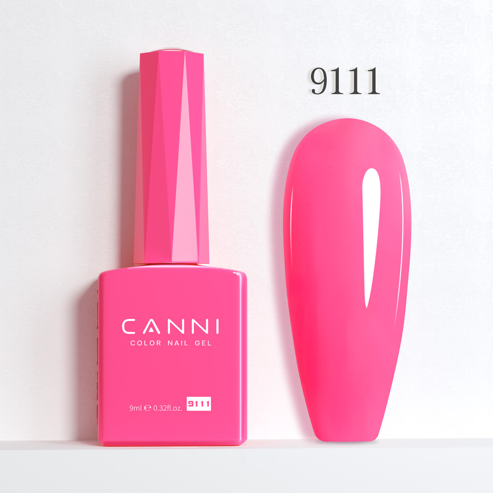 Canni Ημιμόνιμο Βερνίκι Νυχιών Wild Strawberry 9111 Hema Free 9ml