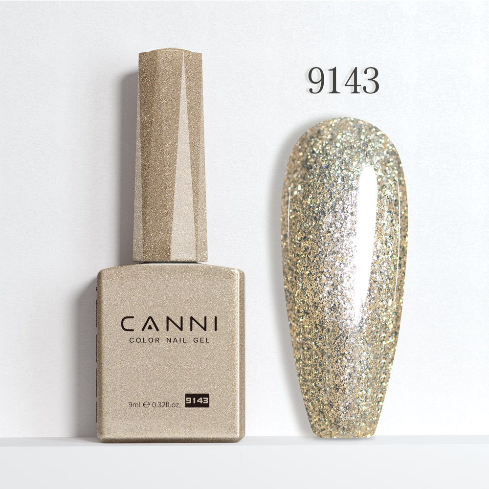 Canni Ημιμόνιμο Βερνίκι Νυχιών Glitter Champagne 9143 Hema Free 9ml Canni Ημιμόνιμο Βερνίκι Νυχιών Glitter Champagne 9143 Hema Free 9ml