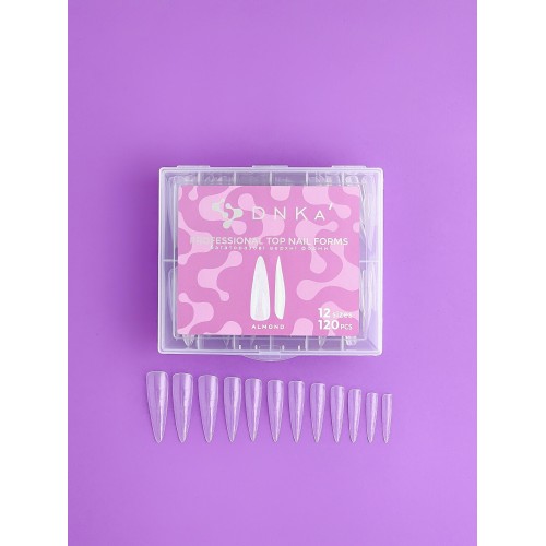 DNKa Reusable Upper Nail Forms Almond 120pcs