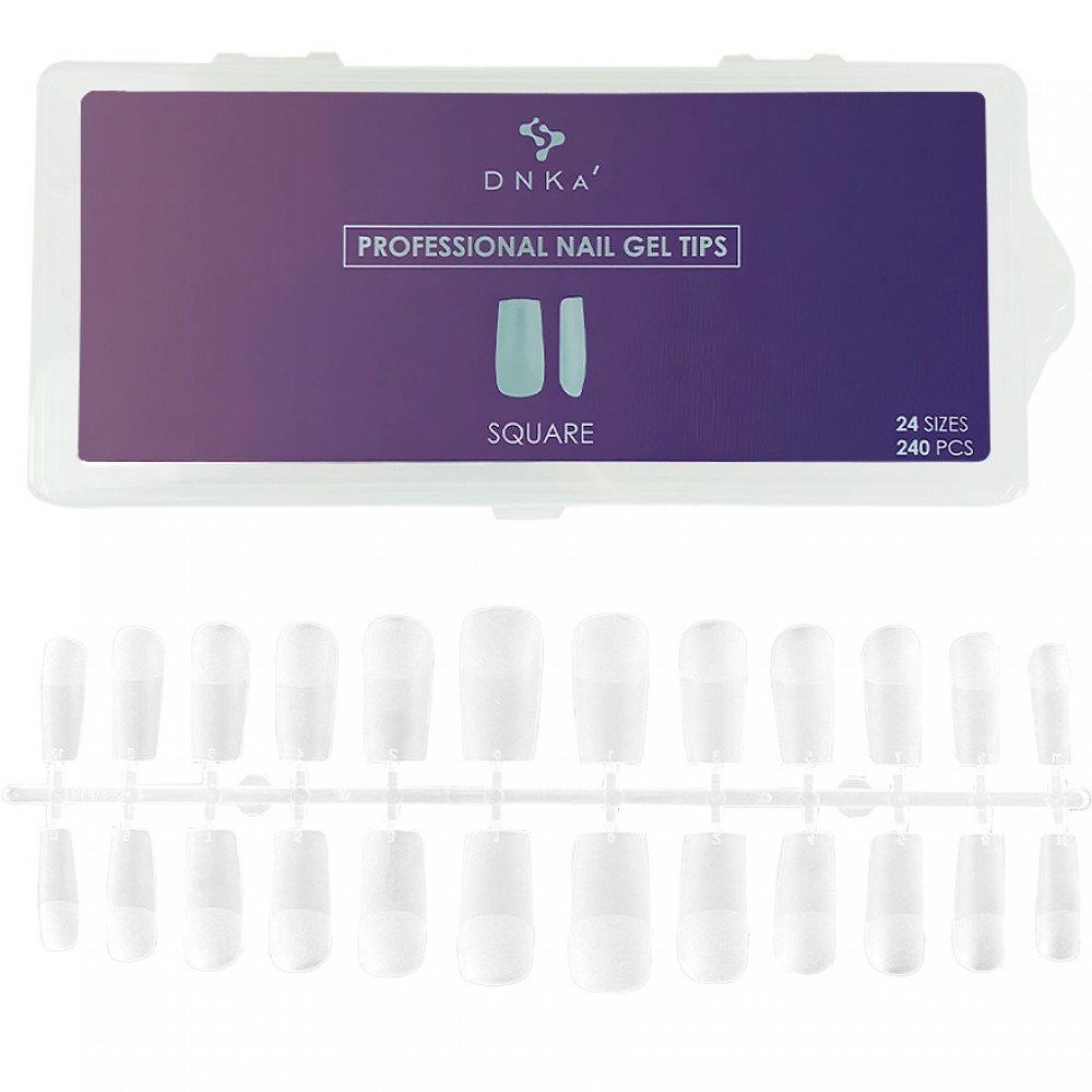 DNKa Professional Nail Gel Tips Square 240pcs DNKa Professional Nail Gel Tips Square 240pcs