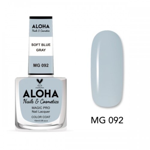 Aloha Βερνίκι Νυχιών 10 ημερών με Gel Effect Χωρίς Λάμπα Magic Pro Nail Lacquer 15ml – MG 092