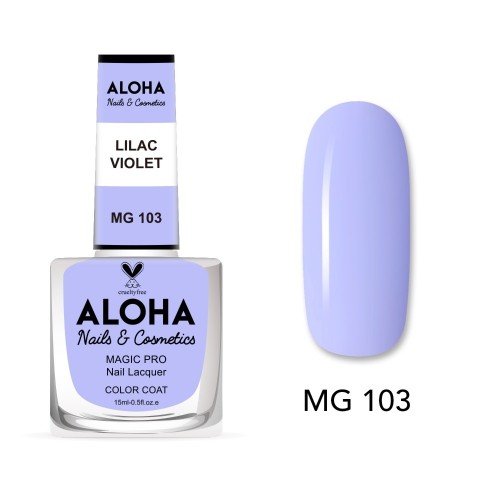 Aloha Βερνίκι Νυχιών 10 ημερών με Gel Effect Χωρίς Λάμπα Magic Pro Nail Lacquer 15ml – MG 103
