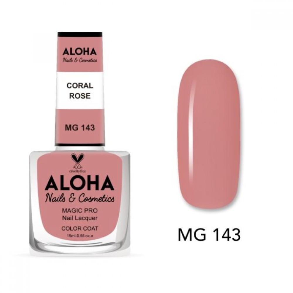 Aloha Βερνίκι Νυχιών 10 ημερών με Gel Effect Χωρίς Λάμπα Magic Pro Nail Lacquer 15ml – MG 143 Aloha Βερνίκι Νυχιών 10 ημερών με Gel Effect Χωρίς Λάμπα Magic Pro Nail Lacquer 15ml – MG 143