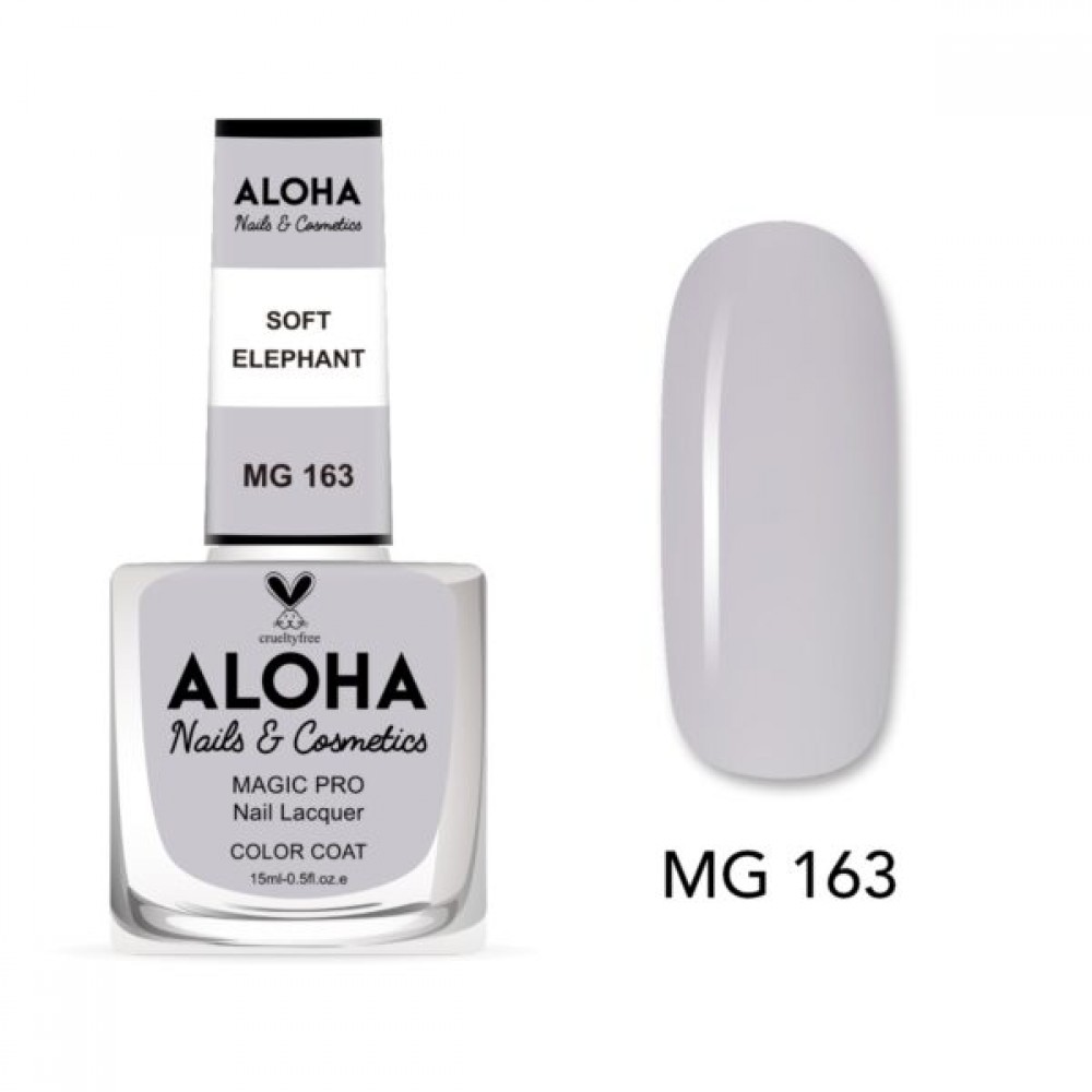 Aloha Βερνίκι Νυχιών 10 ημερών με Gel Effect Χωρίς Λάμπα Magic Pro Nail Lacquer 15ml – MG 163