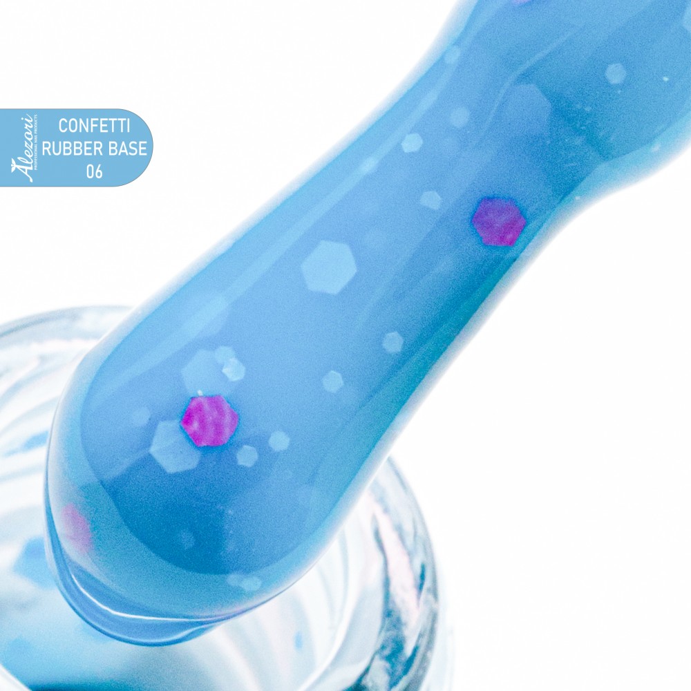 Alezori Rubber Base Confetti 06, 15ml K *