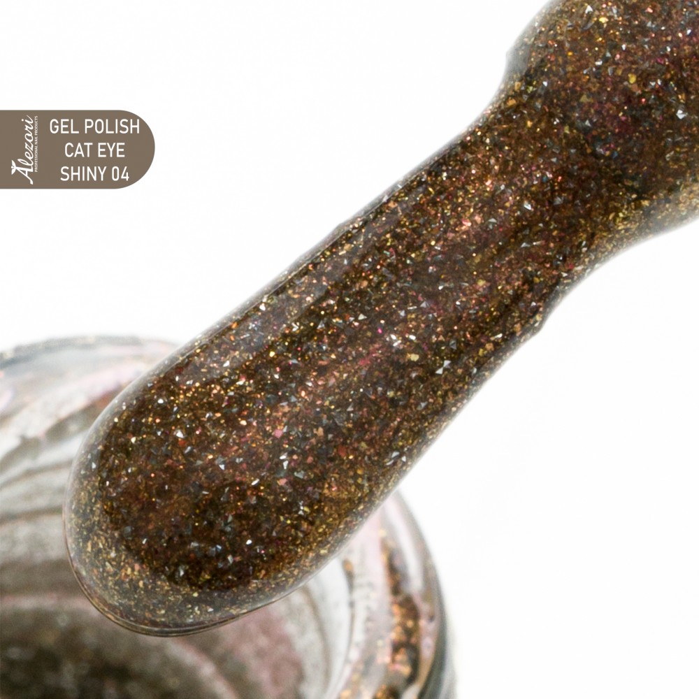 Alezori Ημιμόνιμο Βερνίκι Gel Polish Cat Eye Shiny 04, 15ml