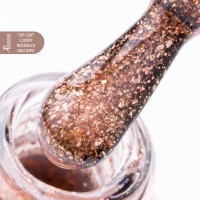 Alezori Top Coat Non Wipe Lux Rose Gold 15ml *