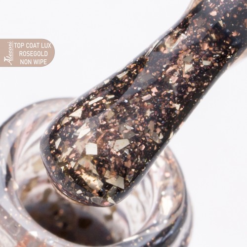 Alezori Top Coat Non Wipe Luxury Rose Gold 15ml