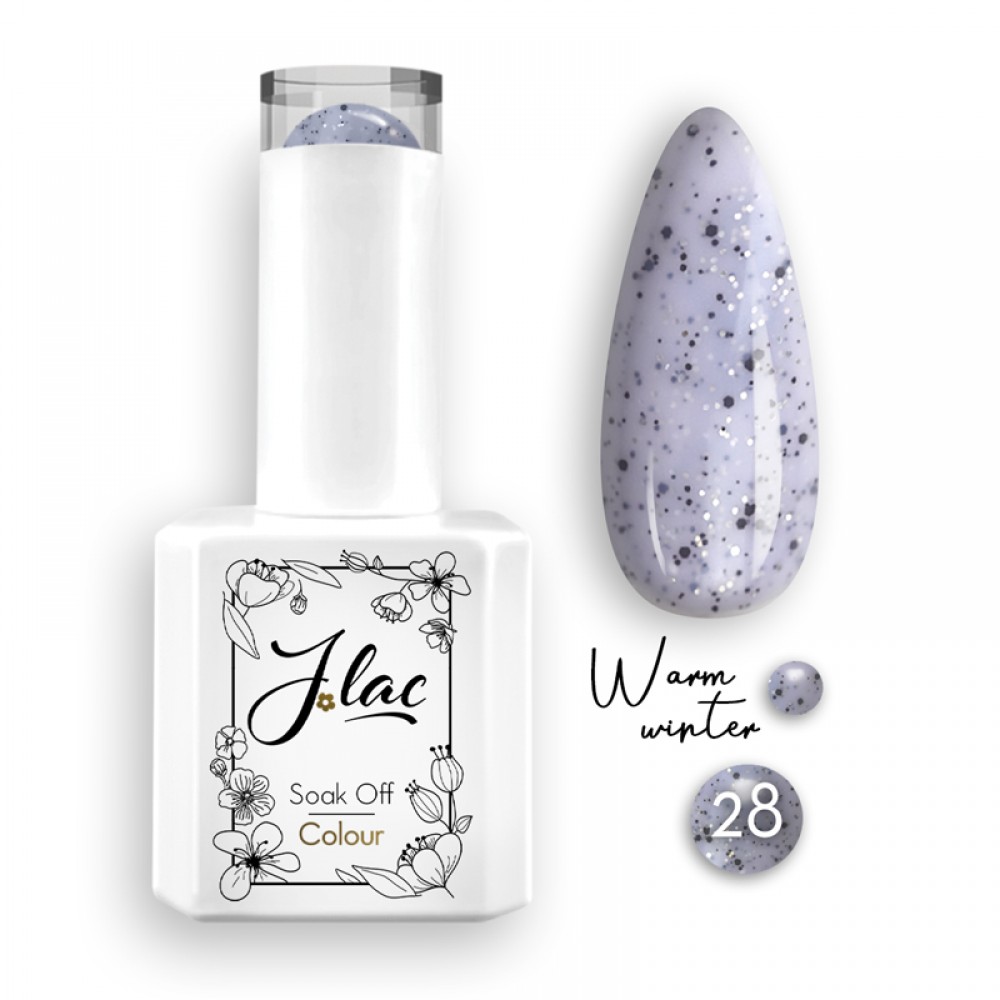 Jlac Ημιμόνιμο Βερνίκι Νυχιών Warm Winter 28, 15ml