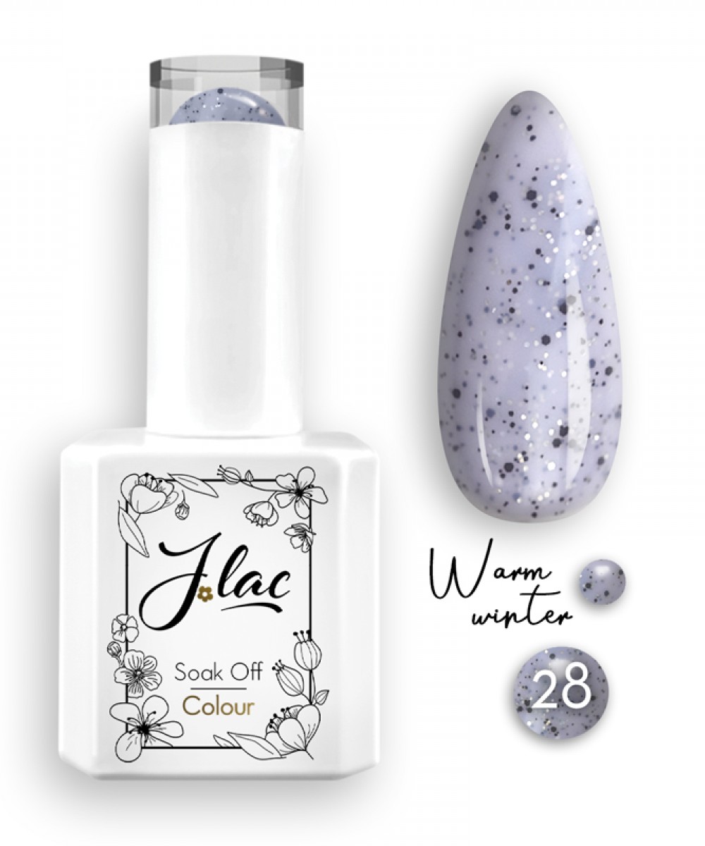 Jlac Ημιμόνιμο Βερνίκι Νυχιών Warm Winter 28, 15ml