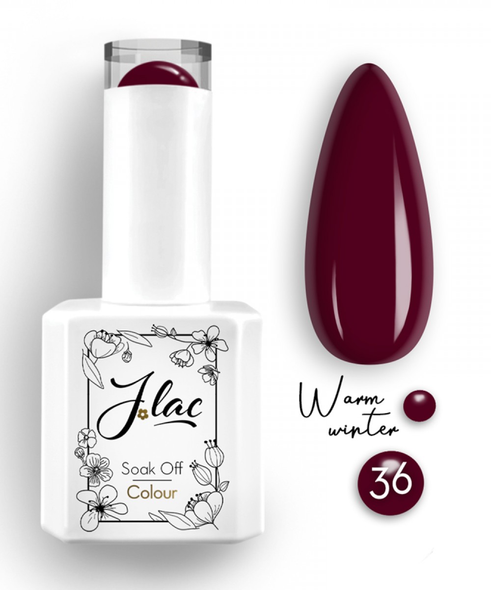 Jlac Ημιμόνιμο Βερνίκι Νυχιών Warm Winter 36, 15ml