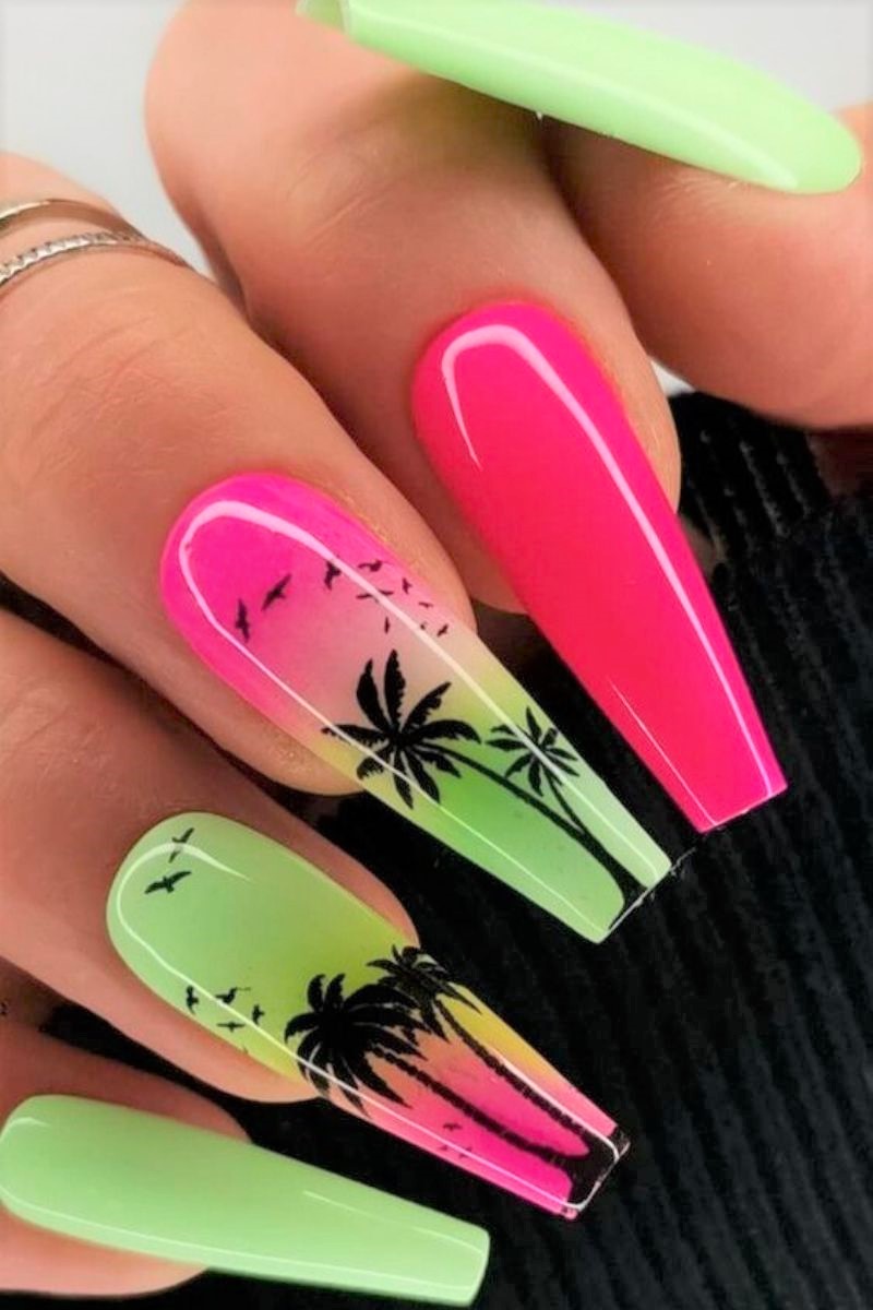 tropical-floral-nails